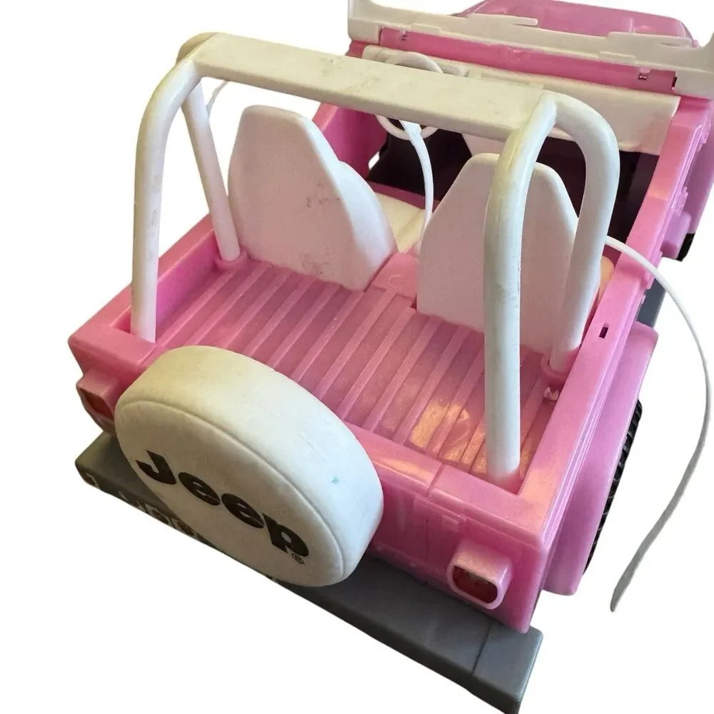 Vintage Barbie Pink Jeep‎ 2012 Mattel Beach Safari Cruiser Plastic